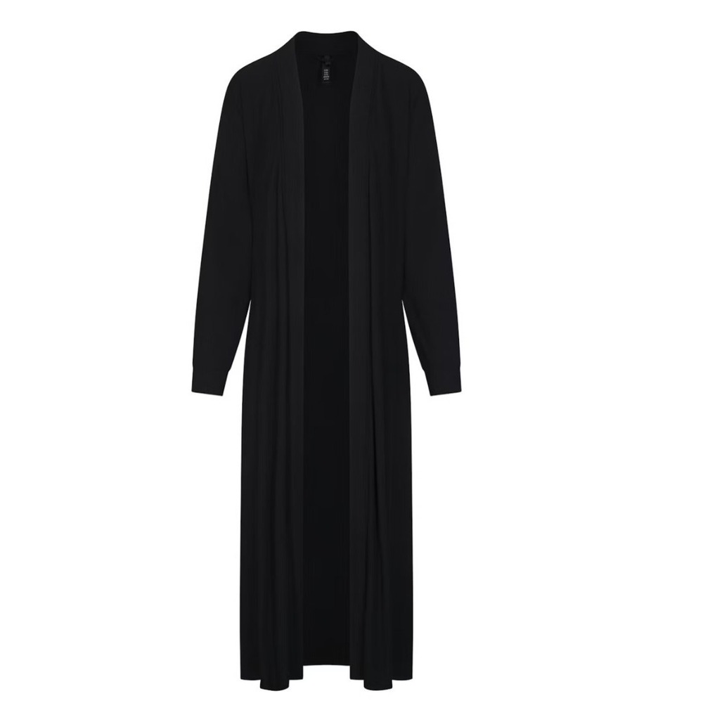 Skims Soft Lounge Long Robe RB-ROBE-5848W Onyx Small